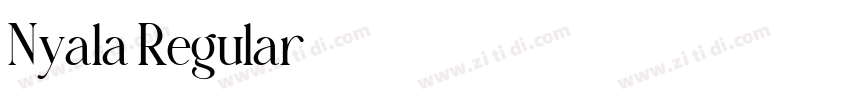 Nyala Regular字体转换